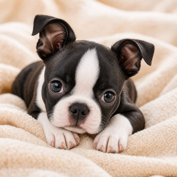 A well-started puppy settling in at a Wellspring Puppies location in the Dallas–Fort Worth area